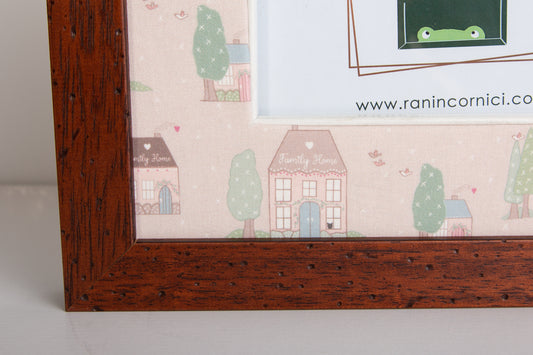 Cornice in Legno 13x18 con passepartout in tessuto