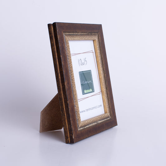 cornice portaritratto in legno da tavolo 10x15 marrone