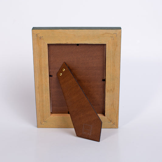 cornice portaritratto in legno da tavolo 13x18 verde