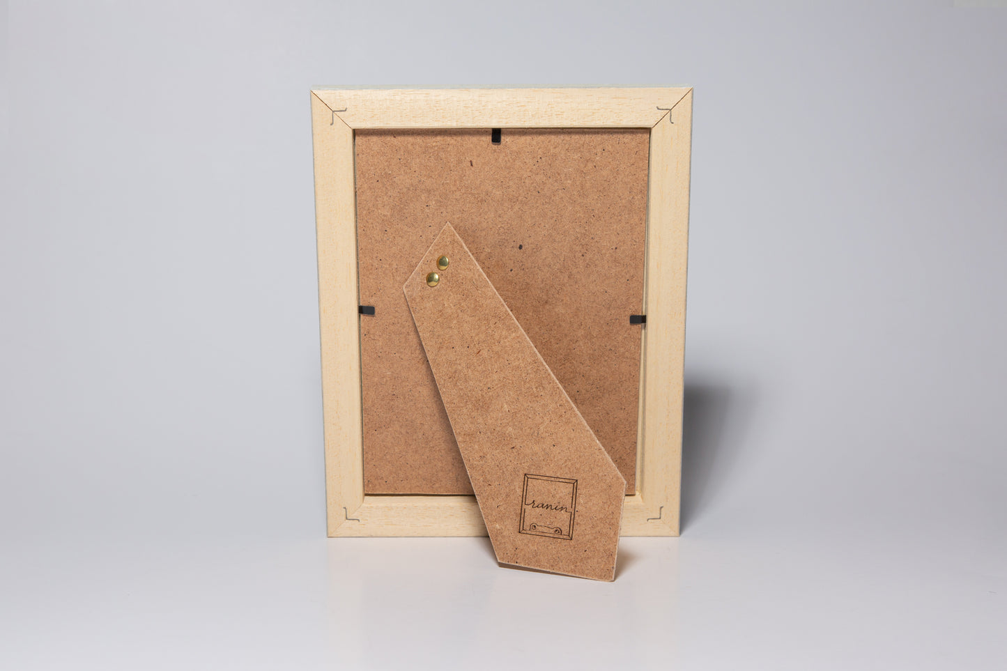 cornice portaritratto in legno da tavolo 13x18 bianca beige cresima