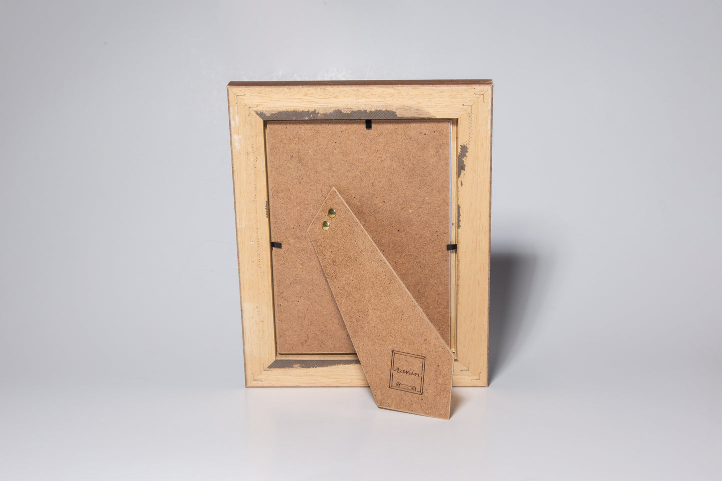 cornice portaritratto in legno da tavolo 13x18 marrone verde vetro