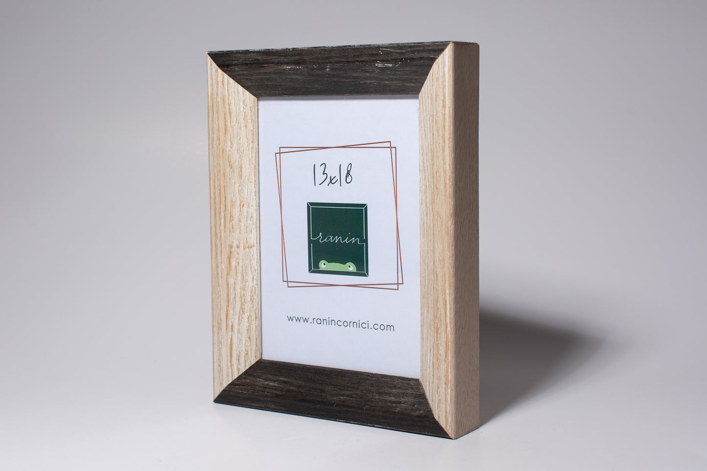 cornice portaritratto in legno da tavolo 13x18 nero e bianco due colori
