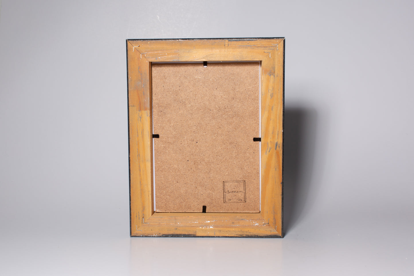 cornice portaritratto in legno da tavolo 13x18 nero e argento