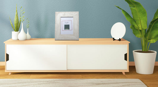 cornice portaritratto in legno da tavolo 13x18 bianca shabby