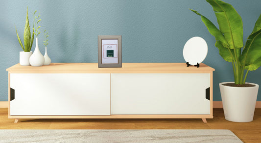 cornice portaritratto in legno da tavolo 10x15 shabby grigia