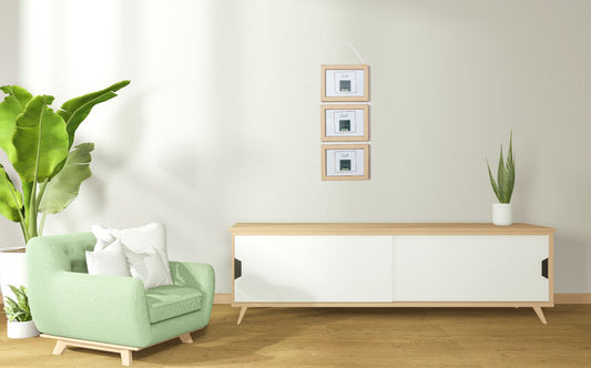 cornice portaritratto in legno da muro 13x18 tripla beige