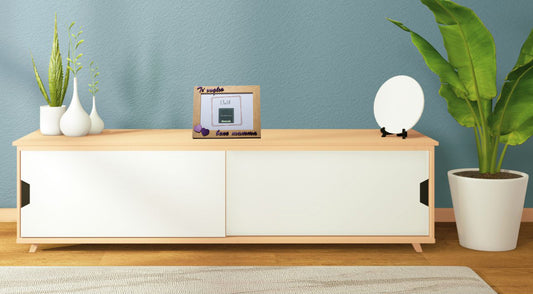 cornice portaritratto in legno da tavolo 13x18 beige ti voglio bene mamma viola