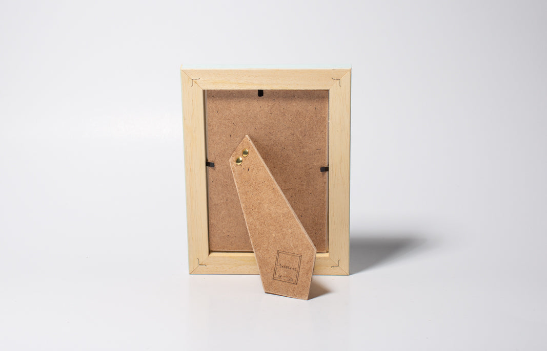 cornice portaritratto in legno da tavolo 10x15 shabby verde azzurro