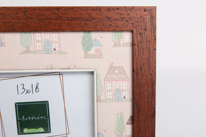 Cornice in Legno 13x18 con passepartout in tessuto