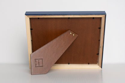 Cornice in Legno 10x15 con passepartout in tessuto tema animali