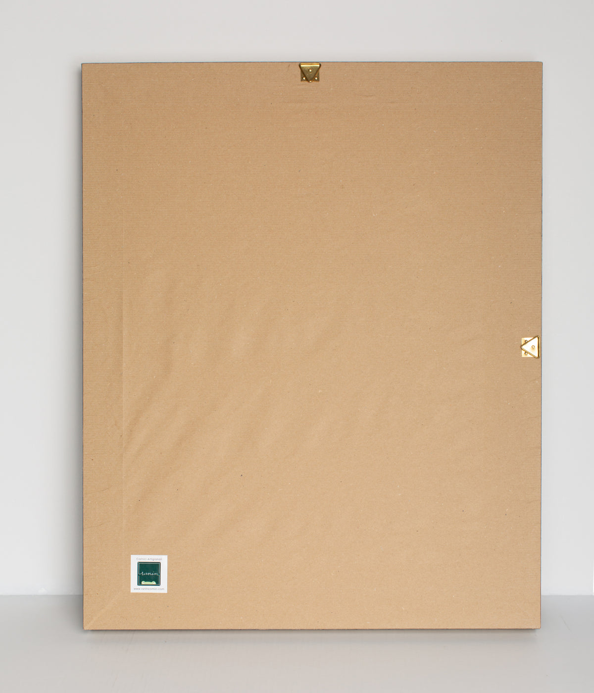 Retro dello specchio 49,5x59,5 con attaccaglie ed etichetta Ranin