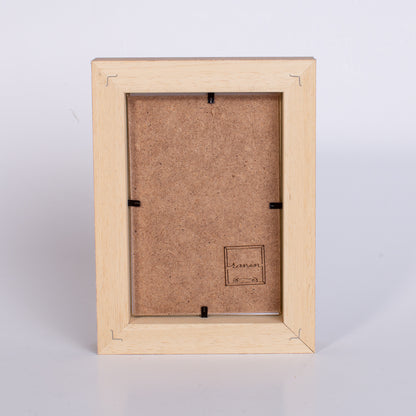 cornice portaritratto in legno da tavolo 10x15 marrone beige