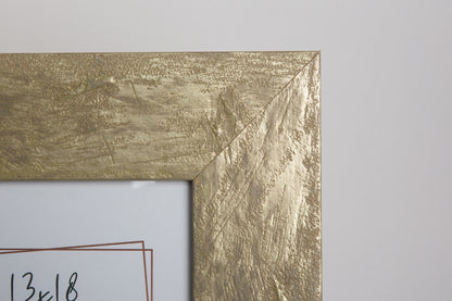 Cornice in Legno 13x18 Oro e Argento — Profilo Largo