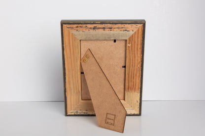 Cornice in Legno 10x15 Nera e Oro — Profilo Largo