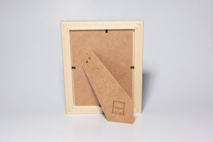 cornice portaritratto in legno da tavolo 13x18 bianca beige azzurra vetro