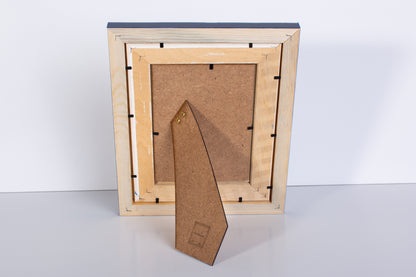 Cornice in legno blu 13x18 con passepartout - Ranin Cornici