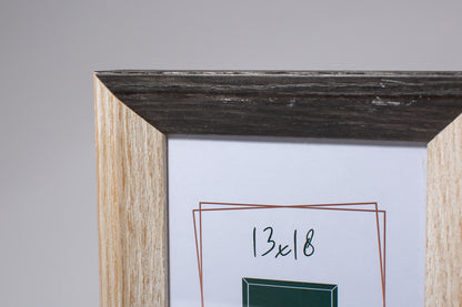 cornice portaritratto in legno da tavolo 13x18 nero e bianco due colori