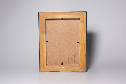 cornice portaritratto in legno da tavolo 13x18 nero e argento