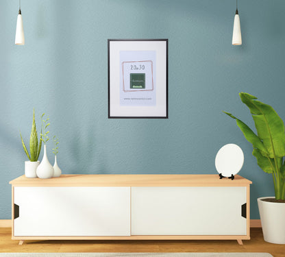 cornice da muro nera 30x40 passepartout 20x30