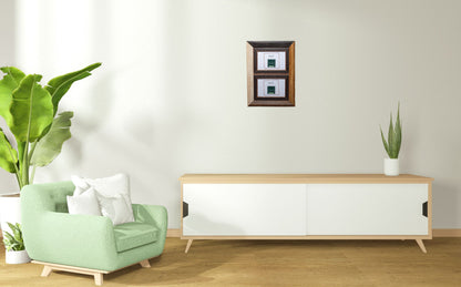 cornice portaritratto in legno da muro 10x15 doppia beige marrone nera 