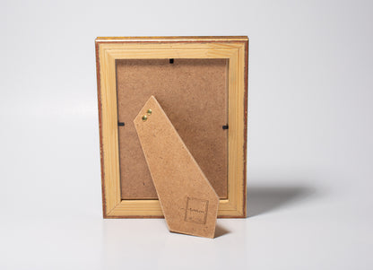 cornice portaritratto in legno da tavolo 13x18 oro verde